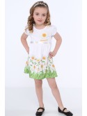 White flower dress NDZ8162 - Online store - Boutique